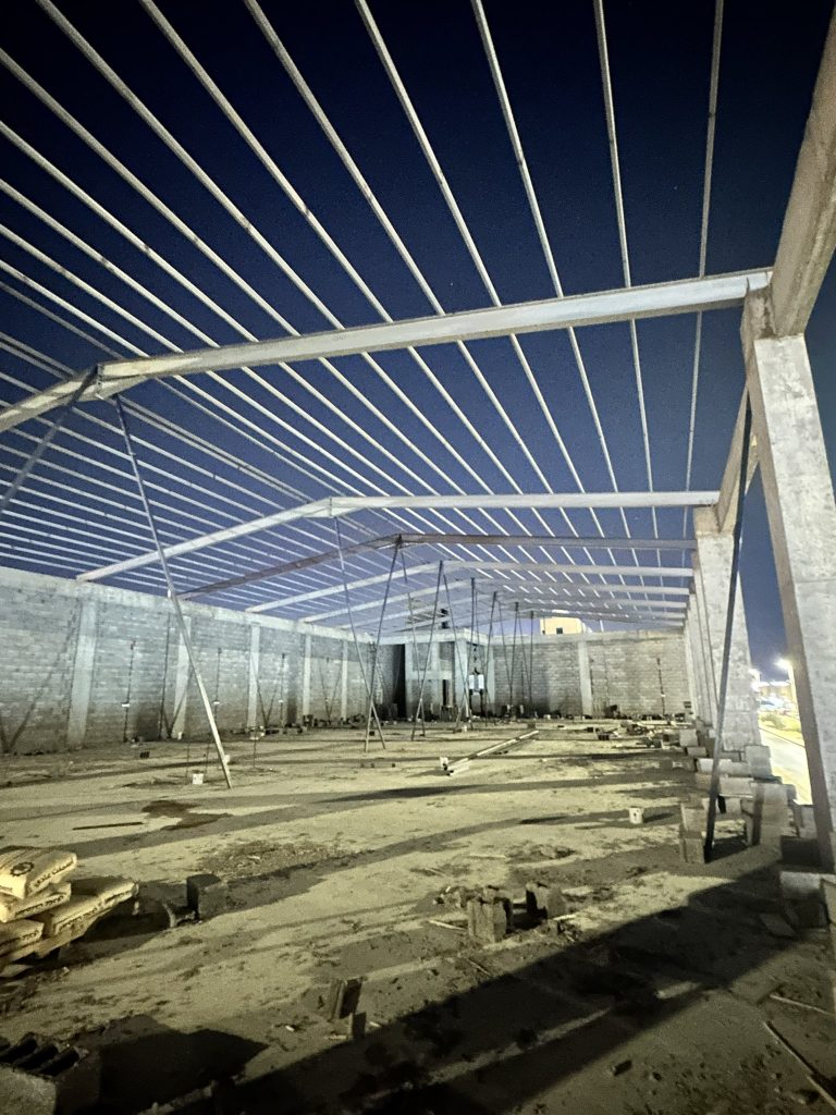 مقر نادي رفحاء للرياضات الإلكترونية خلال مرحلة الإنشاء